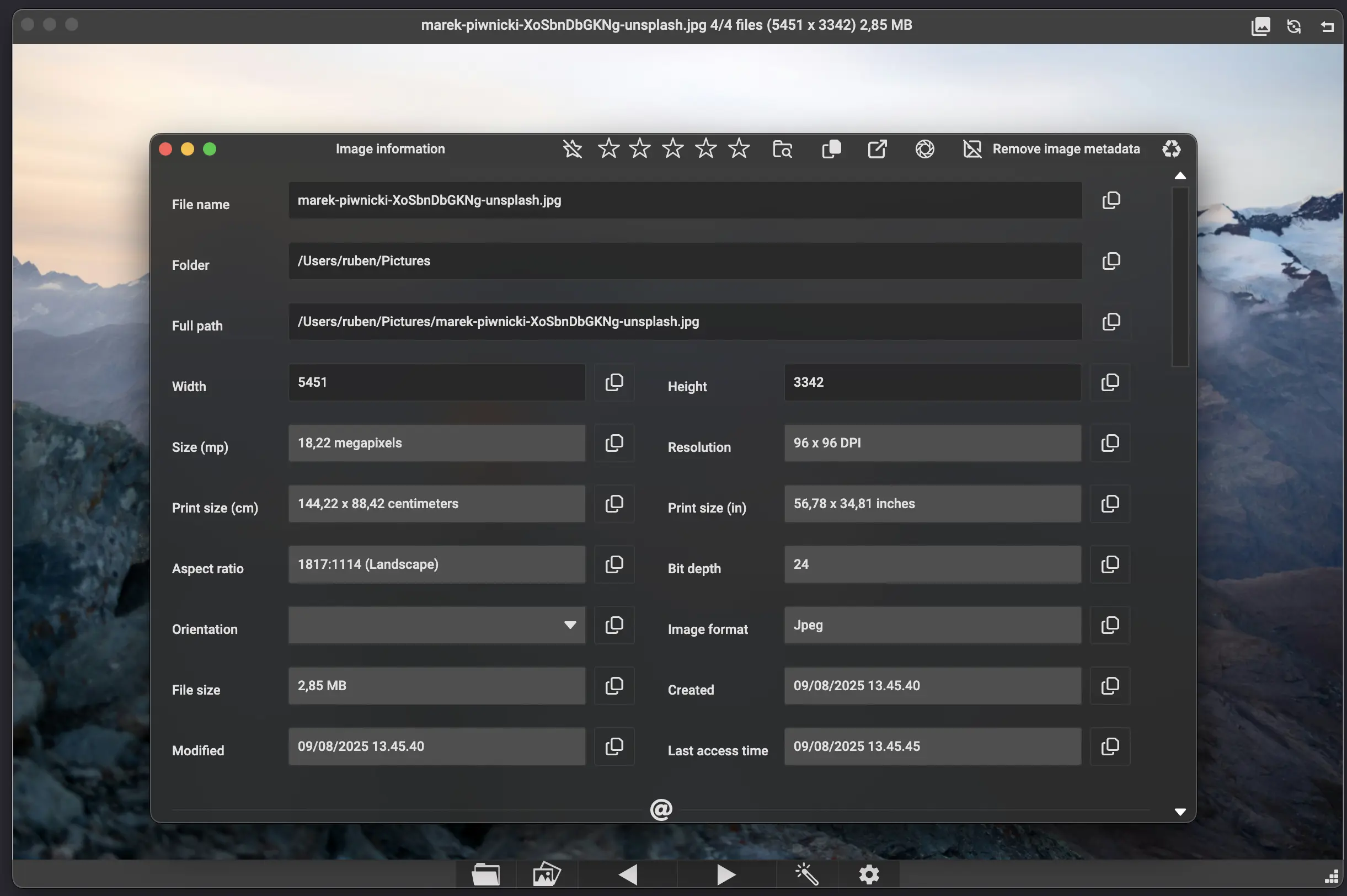 PicView macOS screenshot
